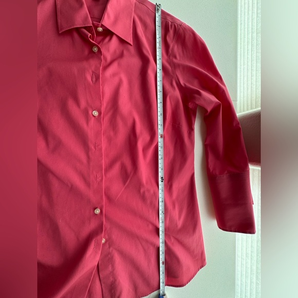 Lands’ End Pink Button Down Shirt Size Small - Picture 6 of 12